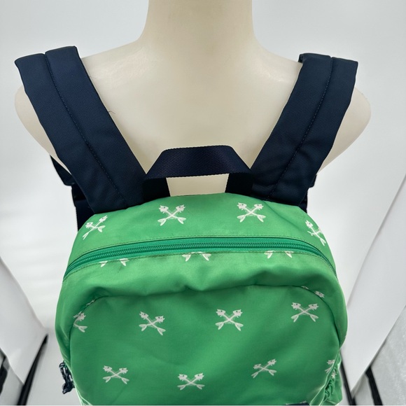 Vineyard Vines Martha’s Vineyard Fishbones Green Blue Backpack - Picture 5 of 13